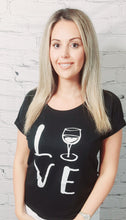 Load image into Gallery viewer, LOVE WINE Rolled Sleeve Dolman